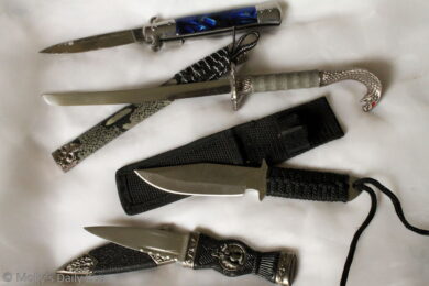 Selection of knives for Knife Play BDSM
