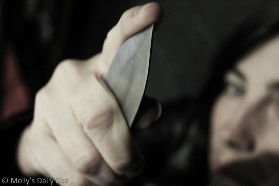 Tough sword blade to finger tip