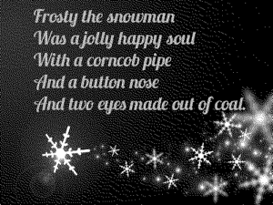 Frosty the snowman lyrics